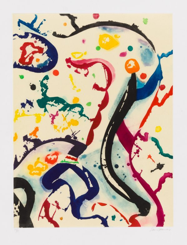 Untitled (sfe-073) by Sam Francis