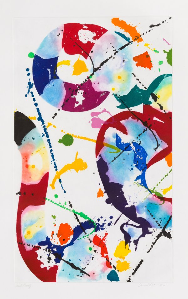Untitled (sfe-085) by Sam Francis