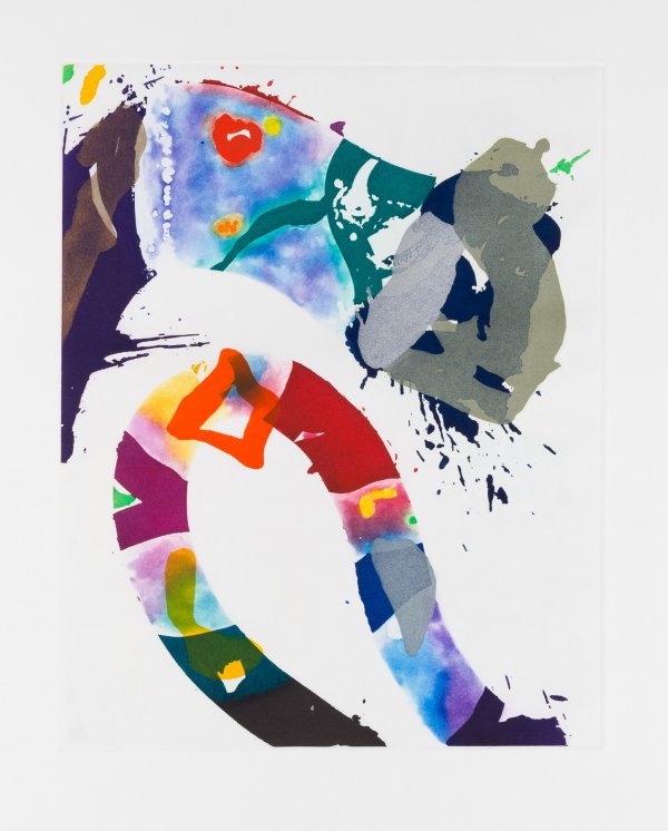 Untitled (sfe-092) by Sam Francis