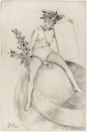 Second Frontispiece (sitting On The Globe) by James Tissot at Christopher-Clark Fine Art