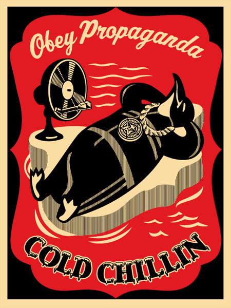 Cold Chillin Red by Shepard Fairey