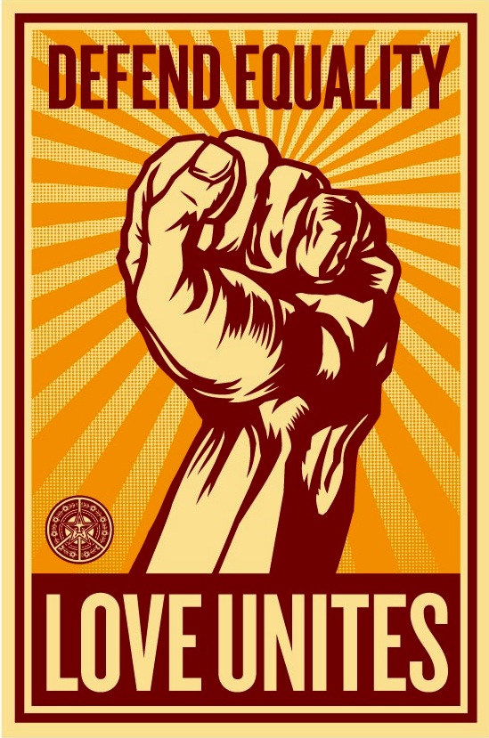 Love Unites by Shepard Fairey