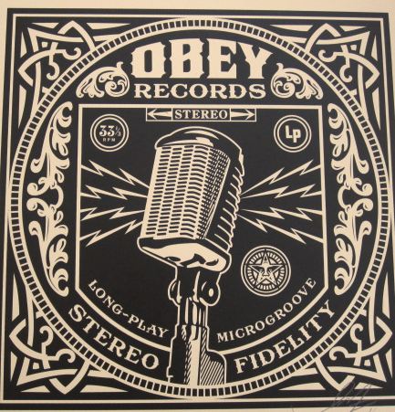 Microphone Megaphone by Shepard Fairey