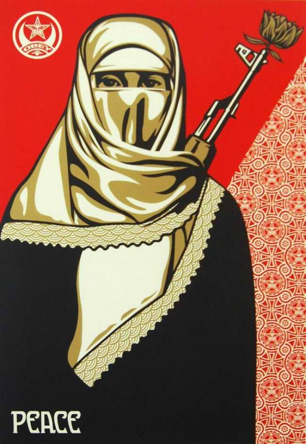 Muslim Woman by Shepard Fairey