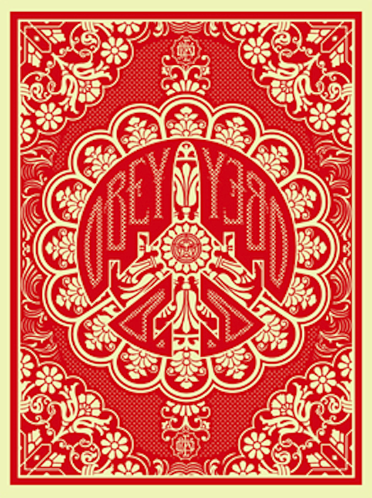 Peace Bomber Red by Shepard Fairey