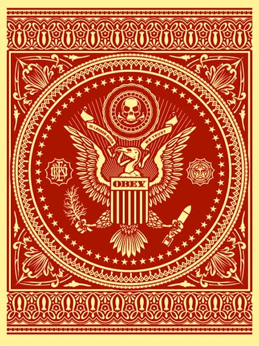 Presidential Seal Red by Shepard Fairey