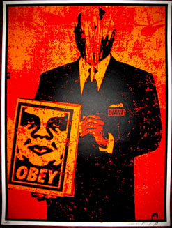Suit Red by Shepard Fairey