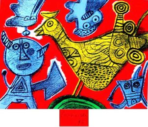 Songes Du Diable by Guillaume Corneille at Sylvan Cole Gallery