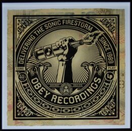 Sonic Firestorm Hpm by Shepard Fairey at Gregg Shienbaum Fine Art