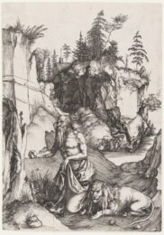 St. Jerome Penitent In The Wilderness by Albrecht Dürer at Christopher-Clark Fine Art
