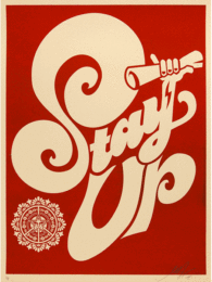 Stay Up Chaka by Shepard Fairey at Gregg Shienbaum Fine Art