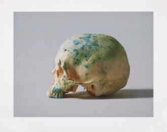 Studio Half Skull, Half Face (without Diamond Dust) by Damien Hirst at Paul Stolper Gallery