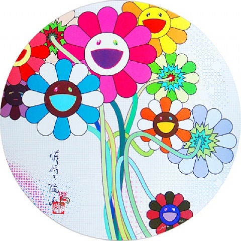 Even Digital Realm Has Flowers by Takashi Murakami