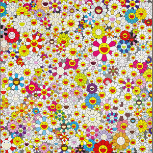 Field Of Smiling Flowers by Takashi Murakami
