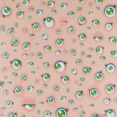 Jellyfish Eyes (tan) by Takashi Murakami