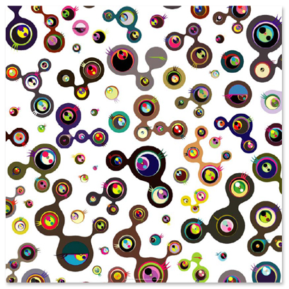 Jellyfish Eyes White by Takashi Murakami