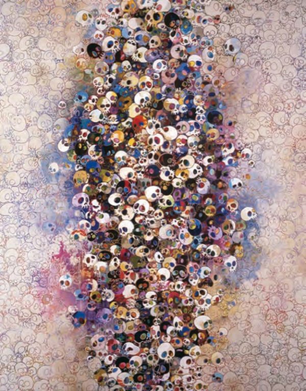 Who’s Afraid Of Red, Yellow, Blue And Death by Takashi Murakami