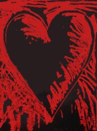 The Black and Red Heart by Jim Dine at Tandem Press (IFPDA)