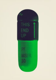 The Cure – Cream/aubergine/pea Green by Damien Hirst at Paul Stolper Gallery