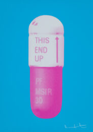 The Cure – Vivid Blue/cloudy Pink/candy Floss Pink by Damien Hirst at Paul Stolper Gallery