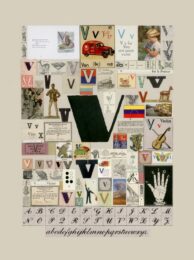 The Letter ‘v’ by Peter Blake at Paul Stolper Gallery