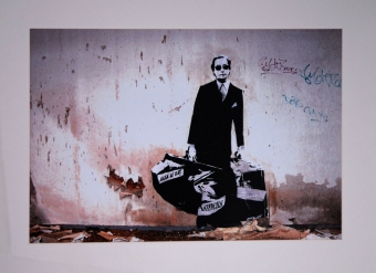 The Man Who Walks Through Walls by Blek Le Rat at Brandler Galleries