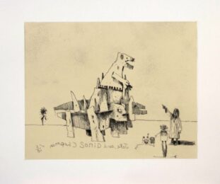 The Meek Shall Inherit The Earth But Not The Miner by Chapman Brothers at Emanuel von Baeyer - Cabinet