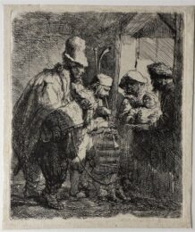 The Strolling Musicians by Harmensz van Rijn Rembrandt at Sarah Sauvin