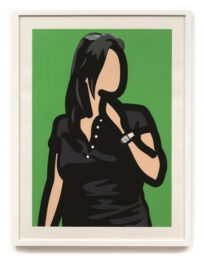 Tourist With Watch by Julian Opie at Vogtle Contemporary