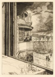 Trafalger Tavern, Greenwich by James Tissot at Christopher-Clark Fine Art