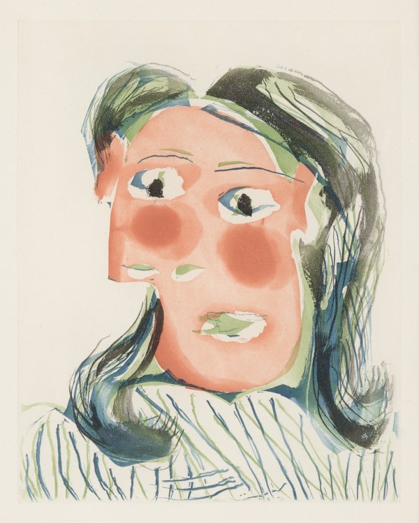 TÊte De Femme No. 6. Portrait De Dora Maar by Pablo Picasso