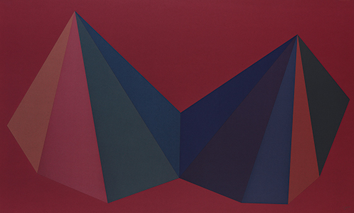 Two Asymmetrical Pyramids: Plate 1 by Sol LeWitt