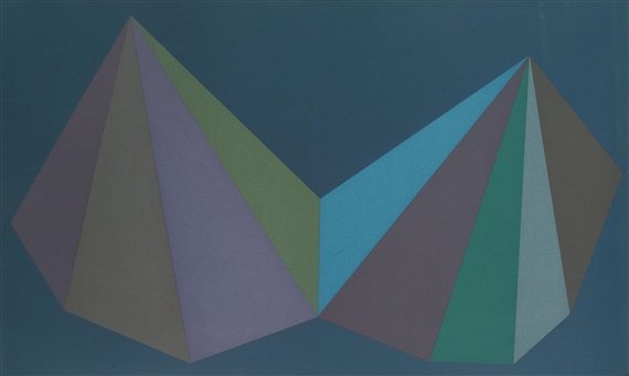 Two Asymmetrical Pyramids: Plate 3 by Sol LeWitt
