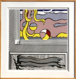 Two Paintings: Beach Ball by Roy Lichtenstein at RoGallery