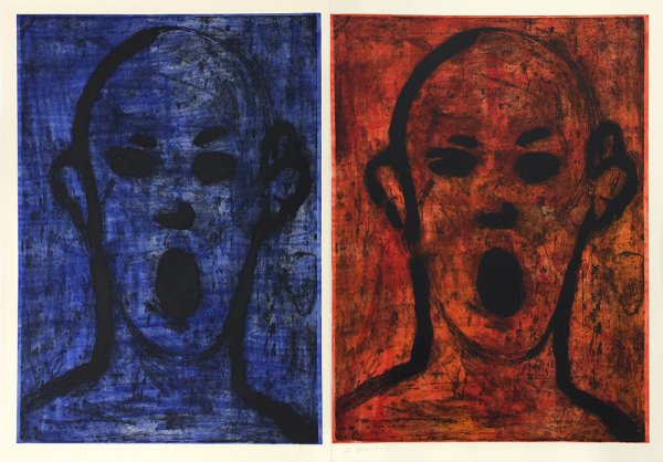 Two Poets Singing Beautifully by Jim Dine