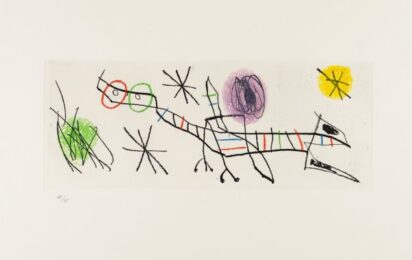 Untitled From Erik Satie: Poems And Songs by Joan Miro at Christopher-Clark Fine Art