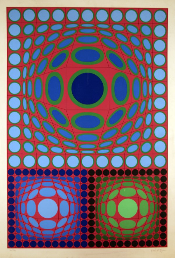 Tri-vega by Victor Vasarely