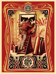Vintage Paster by Shepard Fairey at Gregg Shienbaum Fine Art
