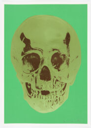 Viridian Leaf Green Chocolate Skull by Damien Hirst at Paul Stolper Gallery