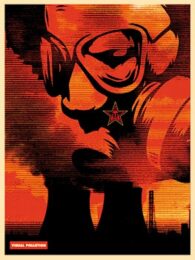 Visual Pollution Gas Mask by Shepard Fairey at Gregg Shienbaum Fine Art