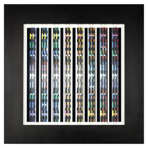 Night-lights Prismagraph by Yaacov Agam