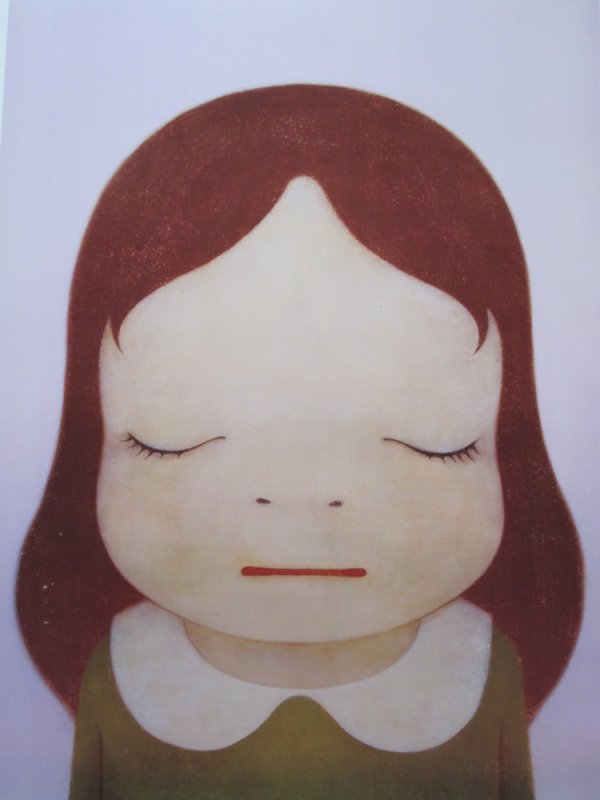 Cosmic Girl – Eyes Closed by Yoshitomo Nara