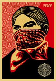 Zapatista Woman by Shepard Fairey at Gregg Shienbaum Fine Art