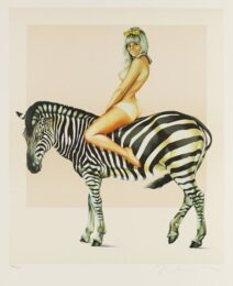 Zebra by Mel Ramos at Gregg Shienbaum Fine Art