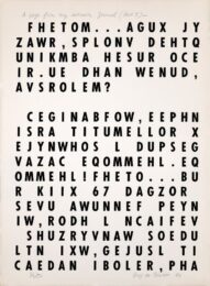 A Page From My Intimate Journal by Guy de Cointet at Cirrus Gallery + Cirrus Editions Ltd.