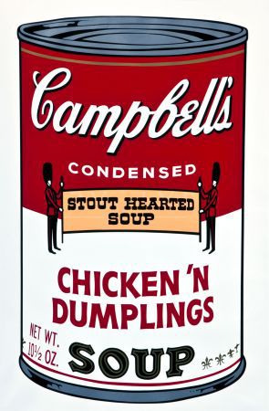 Campbell Soup ( Chicken ‘n Dumplings ) by Andy Warhol