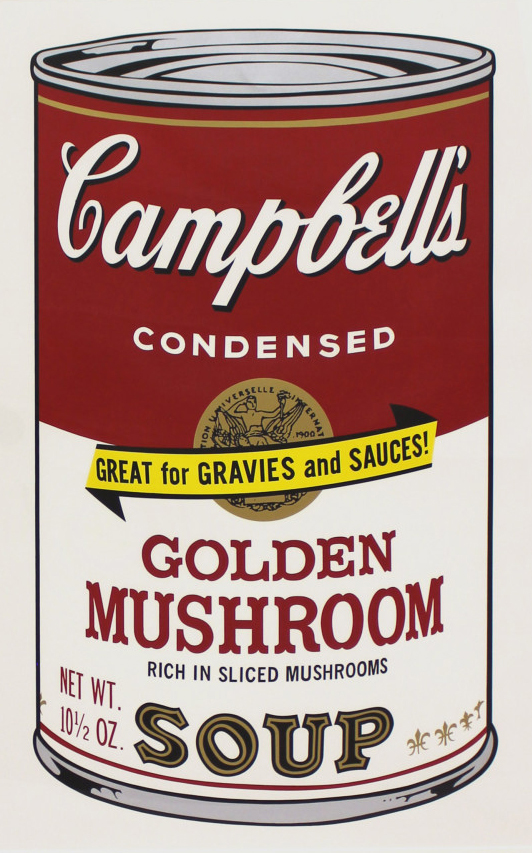 Campbell’s Soup Ii: Golden Mushroom (fs Ii.62) by Andy Warhol