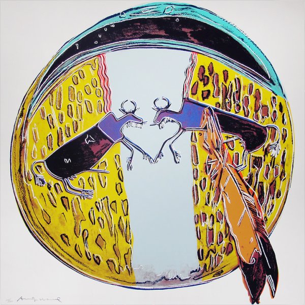 Cowboys And Indians: Plains Indian Shield by Andy Warhol