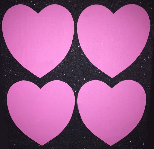 Four Hearts by Andy Warhol