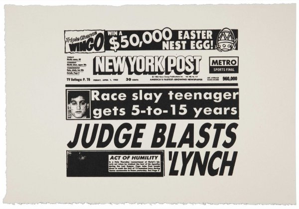 New York Post (judge Blasts Lynch) (fs Iia.46) by Andy Warhol